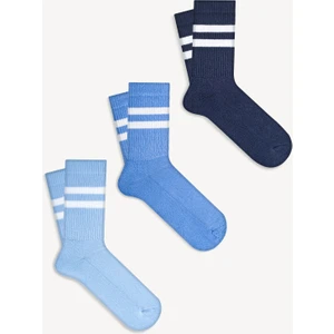 Mono Socks Derbili Taban Altı Havlu 3'lü Tenis Çorap