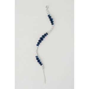 So CHIC 18 Ayar Beyaz Altın Kaplama 20 cm Gümüş Bileklik