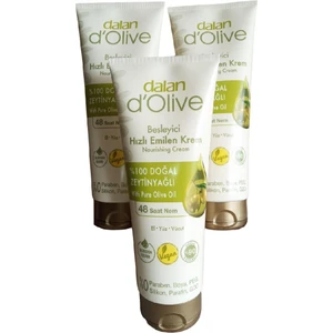 D'olive Besleyici Hızlı Emilen Krem 250 ml 3 Adet
