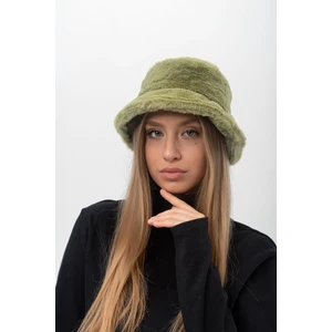 Saria Moda Peluş Bucket Şapka Kadın Düz Desenli Rahat ve Şık 100% Polyester Malzeme