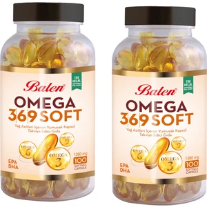 Omega 3-6-9 1380 mg 100 Kapsül x 2 Adet