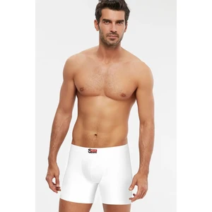 2'li Beyaz Pamuklu Erkek Boxer