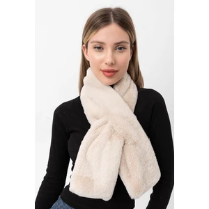 Saria Moda Kadın Yumuşak Peluş Kaşkol Boyunluk Atkı