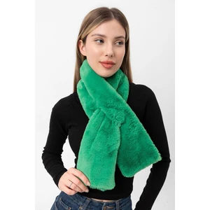 Saria Moda Kadın Yumuşak Peluş Kaşkol Boyunluk Atkı