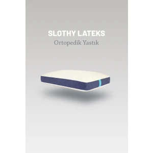 Sloth Bedding Doğal Latex Hipoalerjenik Yan ve Sırt Üstü Ortopedik Yastık 40 x 60 cm Slothylatex