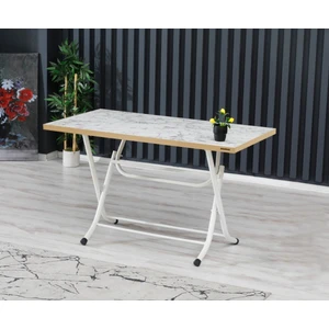 70 x 120 cm   Katlanır Masa Kamp Masası Karavan Masası Mutfak Masası Balkon Masası Çalışma Masası Beyaz