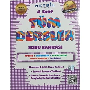 Netbil Yayıncılık 4. Sınıf Tüm Dersler Soru Bankası Netbil Yayıncılık