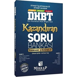 Mihrap Yayınları Dhbt Kazandıran Soru Bankası Çözümlü Mihrap Yayınları
