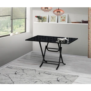 70 x 120 cm  Katlanır Masa Kamp Masası Karavan Masası Mutfak Masası Balkon Masası Çalışma Masası Siyah