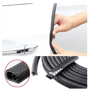 Oto Tuning Oto Araç Kapı Koruma Fitili 5metre Parlak Siyah Renk Çarpma Çizilme Önleyici Fitil