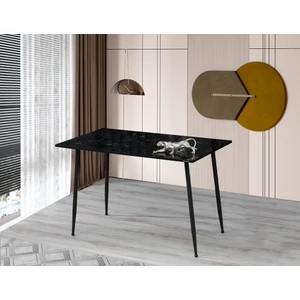 70 x 120 cm  Masa Mutfak Masası Yemek Masası Çalışma Masası Siyah