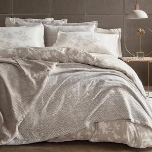 Bedding Etta Çift Kişilik Fall Winter Çeyiz Seti 8 Parça - Gri