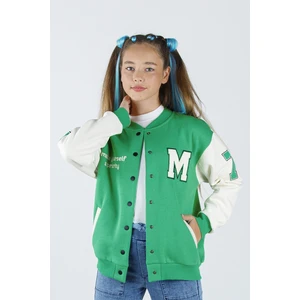 Dmb Boys & Girls 8-14 Yaş  Şardonlu Kalın Kız Çocuk Kolej Ceket Hırka