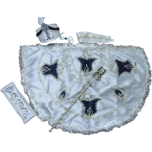 6 Parça Sünnet Seti Krem Lacivert Lale Model