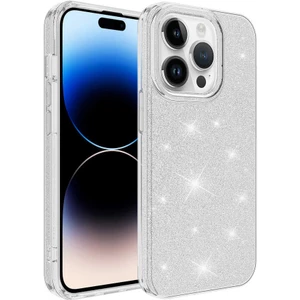 Apple iPhone 14 Pro Max Kılıf Simli Parlak Shining Kapak