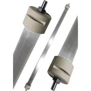 Infrared Soba Için 2500W Resistans TELI+65CM Montajlı Cam Seti PORSELEN BAŞLIKLI