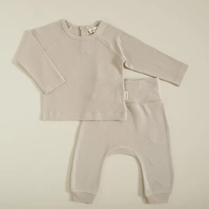 Organic  Waffle  Eşofman Takımı Taş