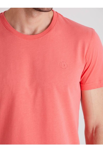 Dufy Mercan Pamuklu Fırçalı Süprem Erkek T-Shirt - Modern Fıt
