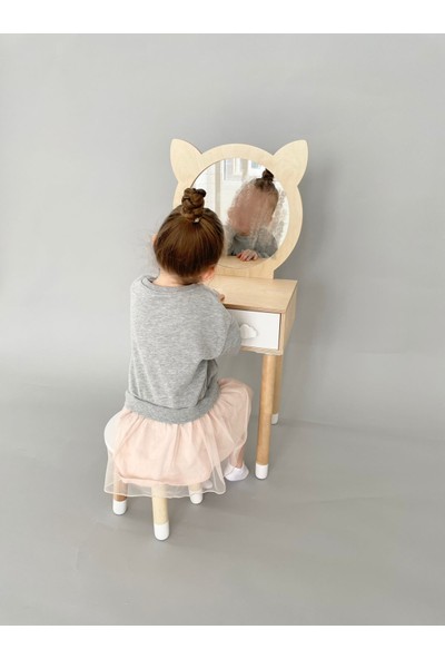 Gerek Bu Montessori Çocuk Aynalı Kulis Masası