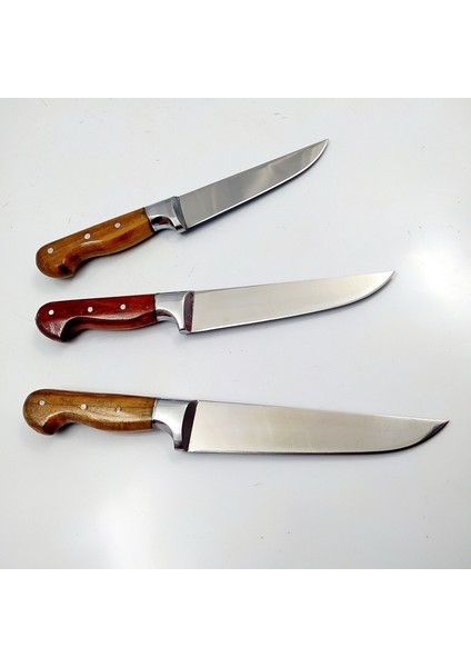3 Lü Bıçak Seti Mutfakbıçağı Salata Bıçağı Et Bıçağı Sebze Bıçağı Hediyelik Bıçak Paslanmaz Bıçaklar fiyatları