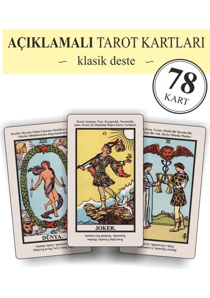 Açıklamalı Tarot Destesi