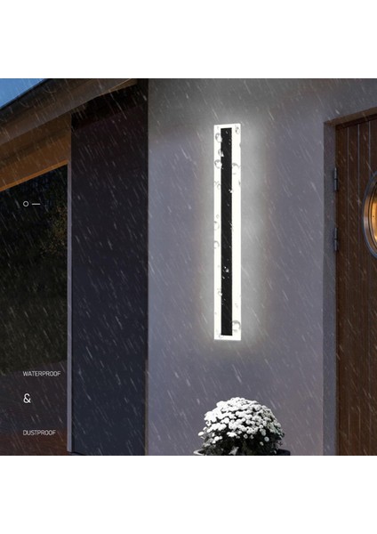 LED Duvar Monte Işık Fikstürü Dekoratif Lamba Açık Bahçe Backyard Için 30X9X4 cm Beyaz Işık (Yurt Dışından) modelleri