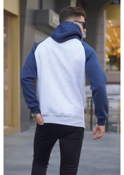 Karmelanj Nakışlı Kapüşonlu Sweatshirt 6011