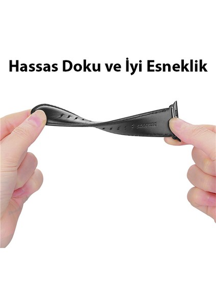 Apple Watch 42/44/45MM Için Business Deri Kayış Kordon indirimleri