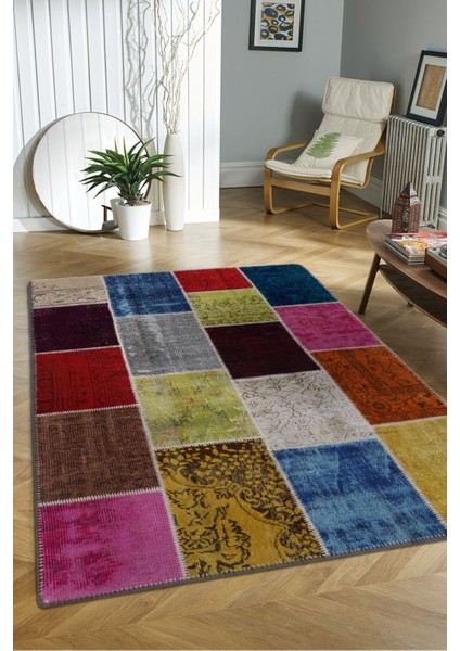 Patchwork 3716 Renkli 160X230 Halı ~ 3.68 M2