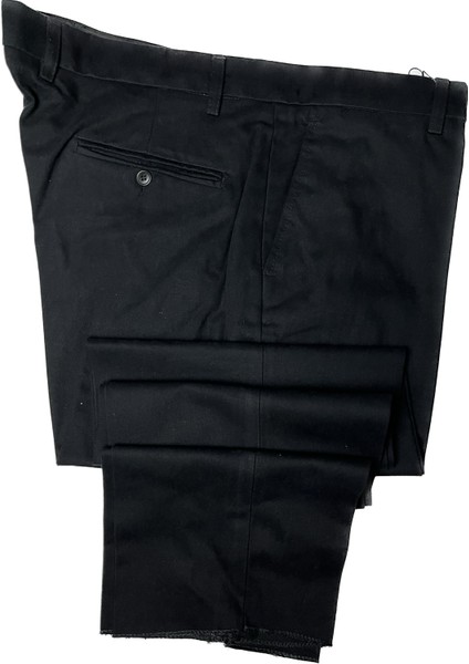 Erkek Siyah Büyük Beden Gabardin Pantolon