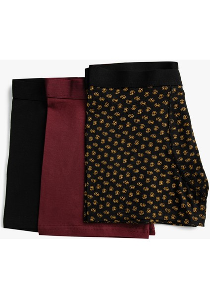 Basic 3'lü Boxer Seti Kuru Kafa Baskılı fiyatları