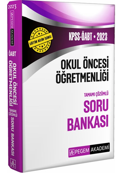 2023 KPSS ÖABT Okul Öncesi Öğretmenliği Soru Bankası