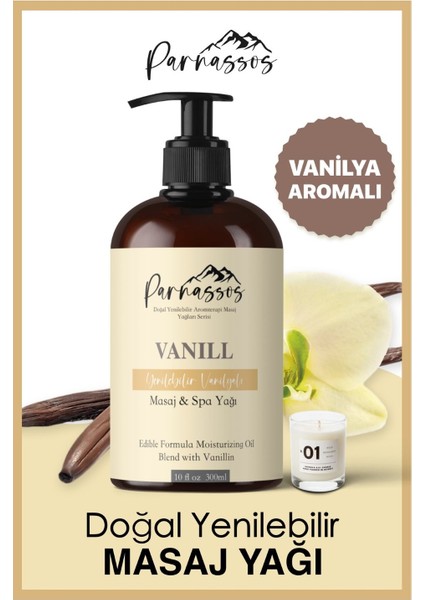 Doğal Vanilya + Çilek Özlü Duyusal Etkili Yenilebilir Aromaterapi Masaj Yağı 300 ML Seti fiyatları