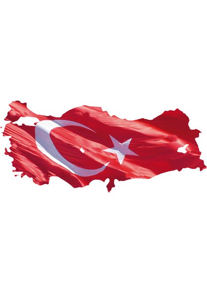 Türkiye Haritası Araba Oto Sticker Etiket 20 cm