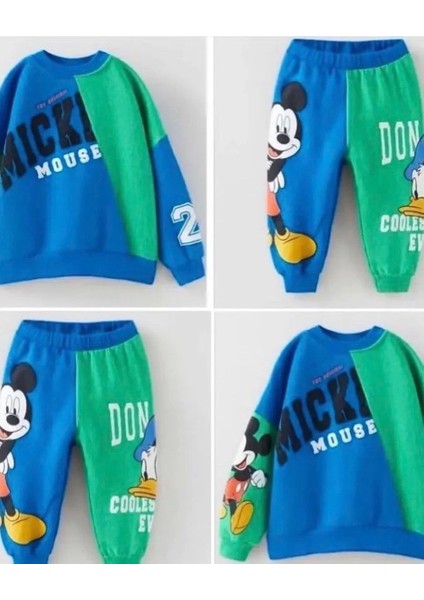 Çocuk Mickey Karakter Baskılı Iki Iplik Takımı