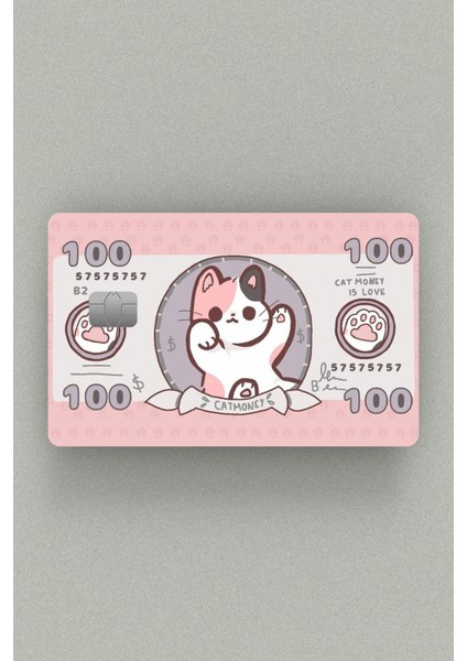 Cat Money Kredi Kartı & Akbil Kart Sticker Kaplama