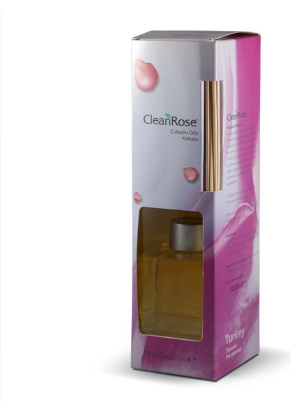 Clean Rose Bambu Çubuklu Oda Parfümü Barla 120 ml