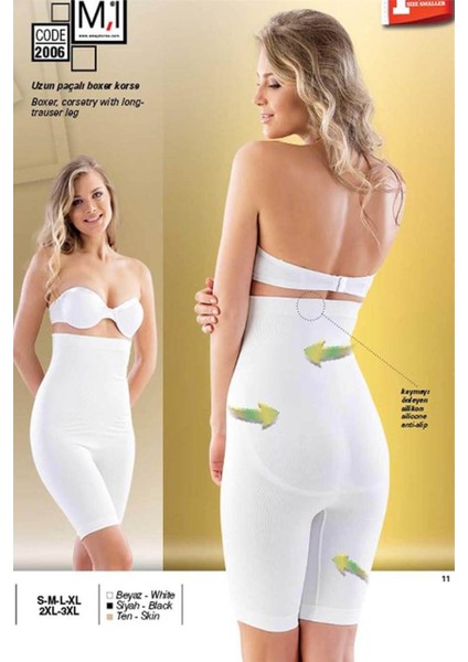 Emay Dikişsiz Uzun Paça Bokser Korse 2006 indirimleri