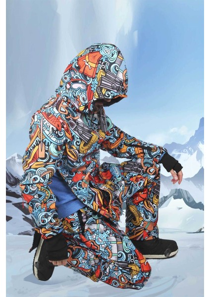 Tasarım SS7886 Kayak ve Snowboard Mont ve Pantolon Takımı modelleri