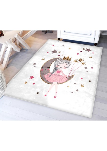 Prenses Kız Bambu Çocuk Odası Halısı fiyatları