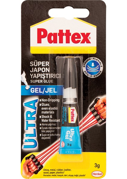 Pattex Ultra Gel Süper Japon Yapıştırıcı 3 gr