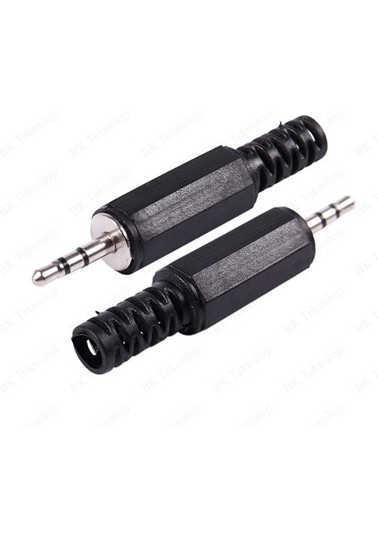 2.5mm Stereo Erkek Jak Lehim Konektörü