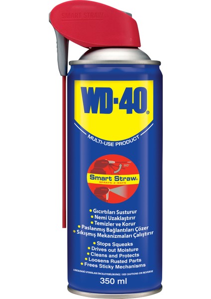 Wd-40 Çok Amaçlı Pas Sökücü Yağlayıcı Kayganlaştırıcı Smart Straw Sprey 350 ml