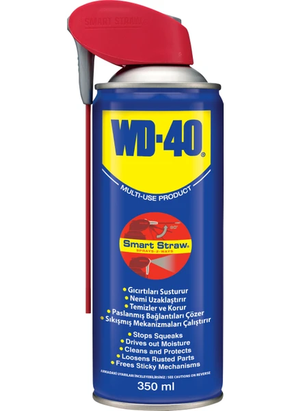 Wd-40 Çok Amaçlı Pas Sökücü Yağlayıcı Kayganlaştırıcı Smart Straw Sprey 350 ml