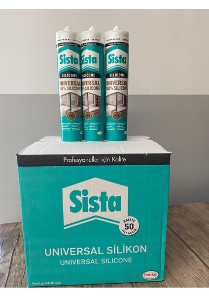 Sista Universal %100 Silikon Şeffaf 280 ml 20'li Koli