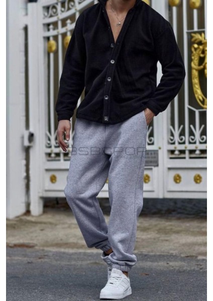Gri Eşofman Oversize Jogger Geniş Kalıp Joggers modelleri