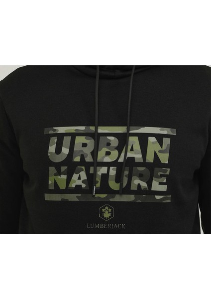 M SD4005 Urbanature Hoodie 2pr Erkek Günlük Sweatshirts 100002619 Siyah