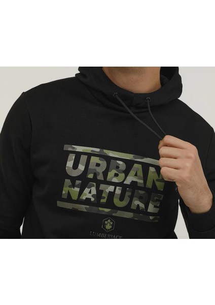 M SD4005 Urbanature Hoodie 2pr Erkek Günlük Sweatshirts 100002619 Siyah