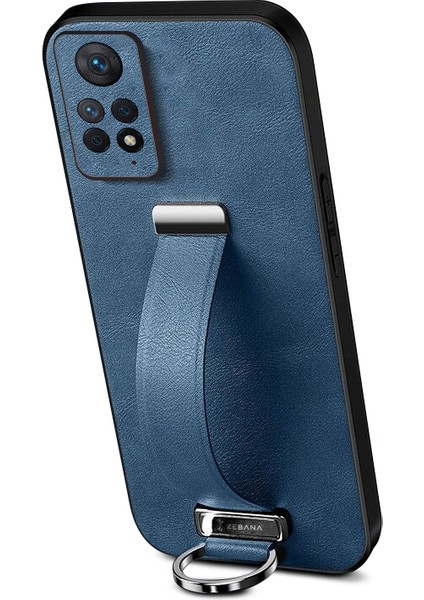 Xiaomi Redmi Note 11 Pro 5g Kılıf Zebana Classic Deri Kılıf Lacivert