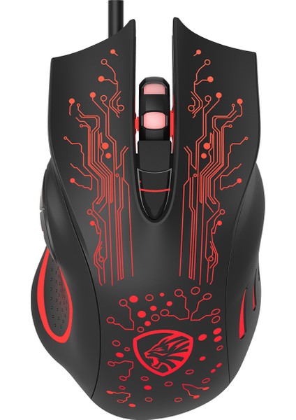 Hy-X8 Eagle Siyah Gaming Oyuncu Mouse + Logitech Gaming Mouse Pad Set